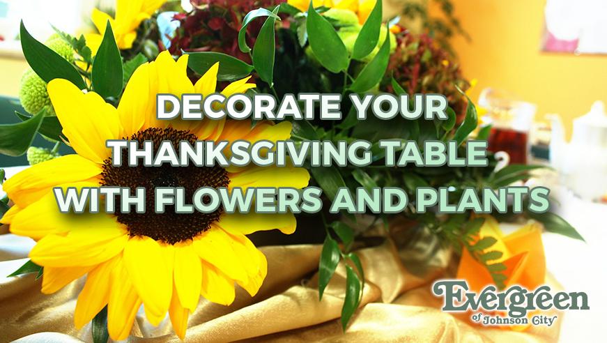 Decorate Your Thanksgiving Table with Flowers and Plants