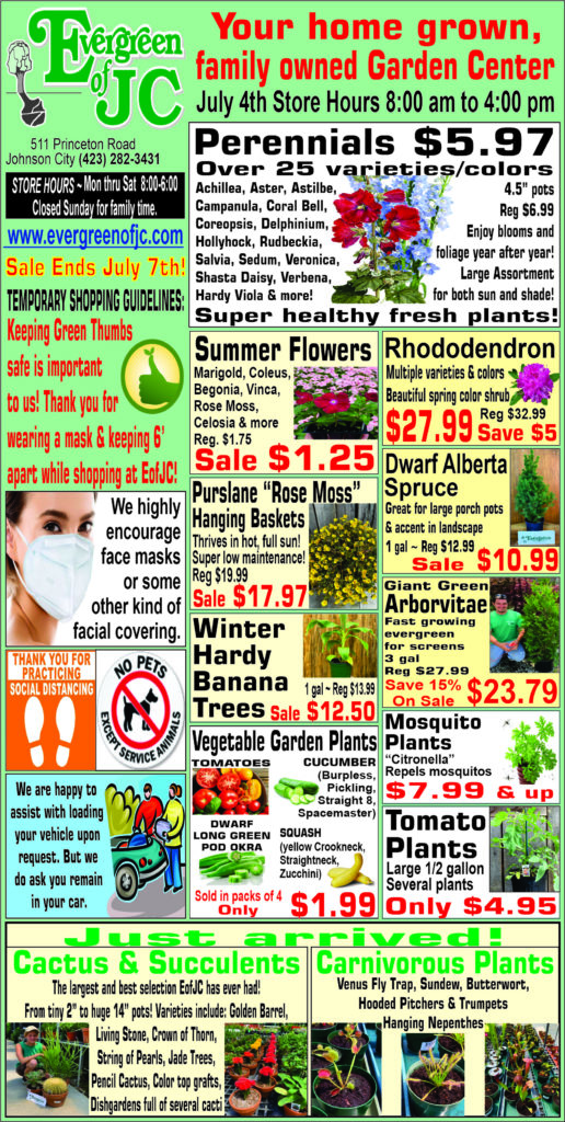 Johnson City Press 6292020 Evergreen of Johnson City, TN