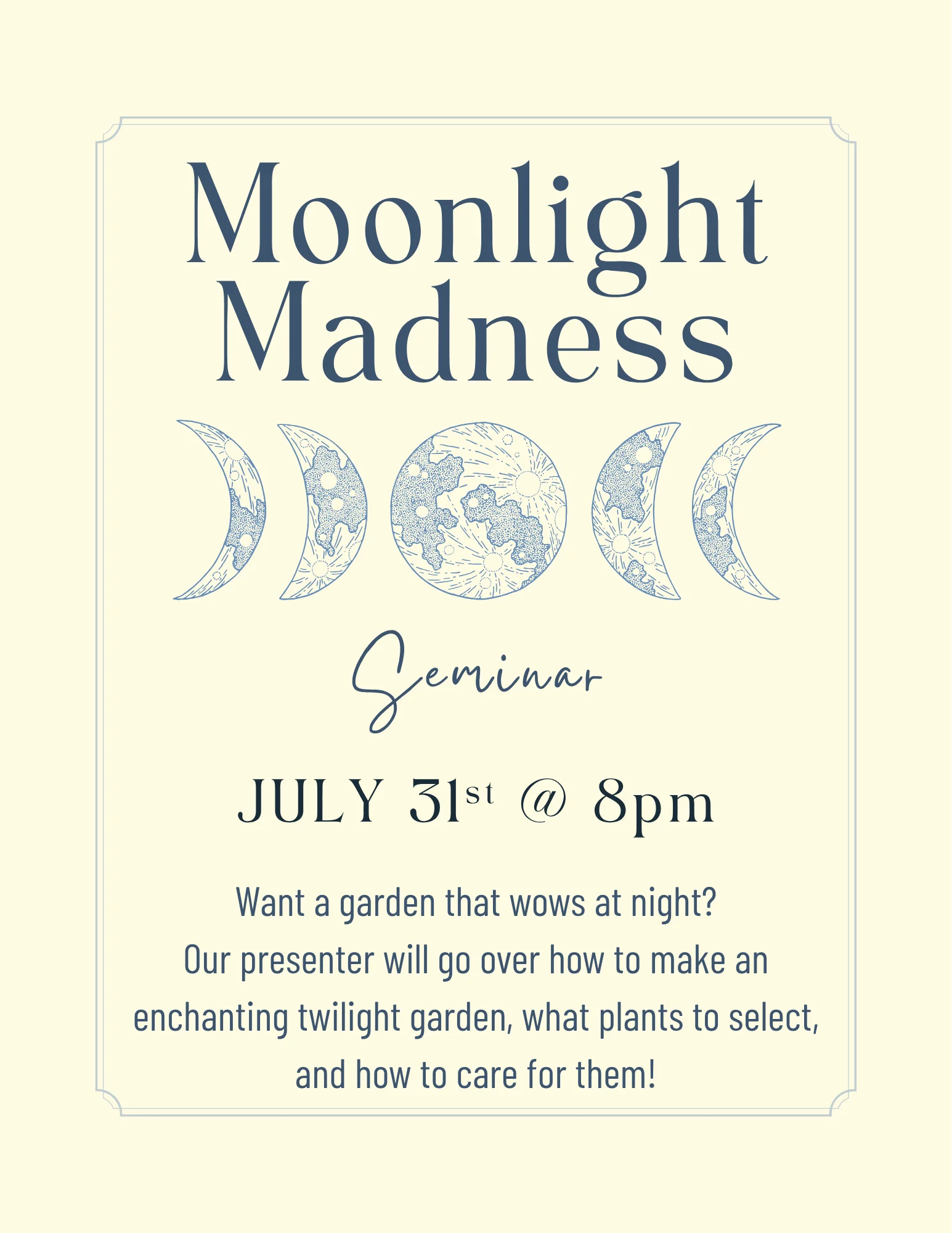 Moonlight Madness Seminar 2026